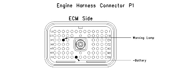 g00741089 C-10, C-12, C-15 and C-16 Industrial Engines - Warning Lamp Circuit - Test C15 C15