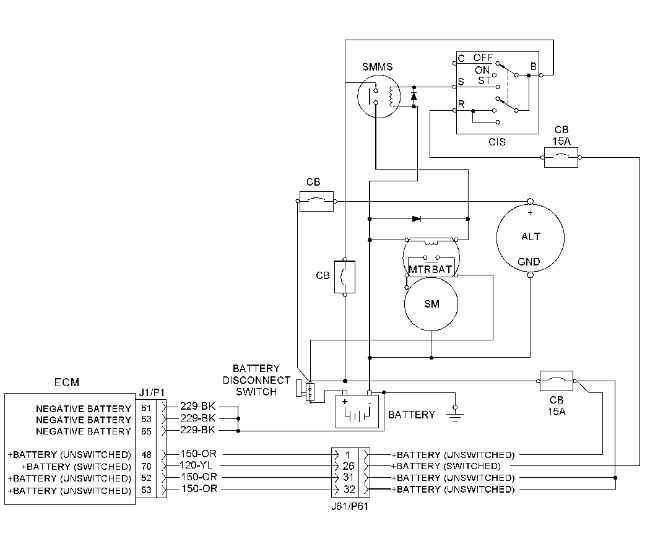 g01128961 C-10, C-12, C-15 and C-16 Industrial Engines - Electrical Power Supply Circuit - Test C15 C15